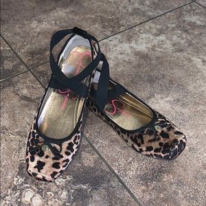 Jessica Simpson Leopard Print Dress Shoes for Kids
